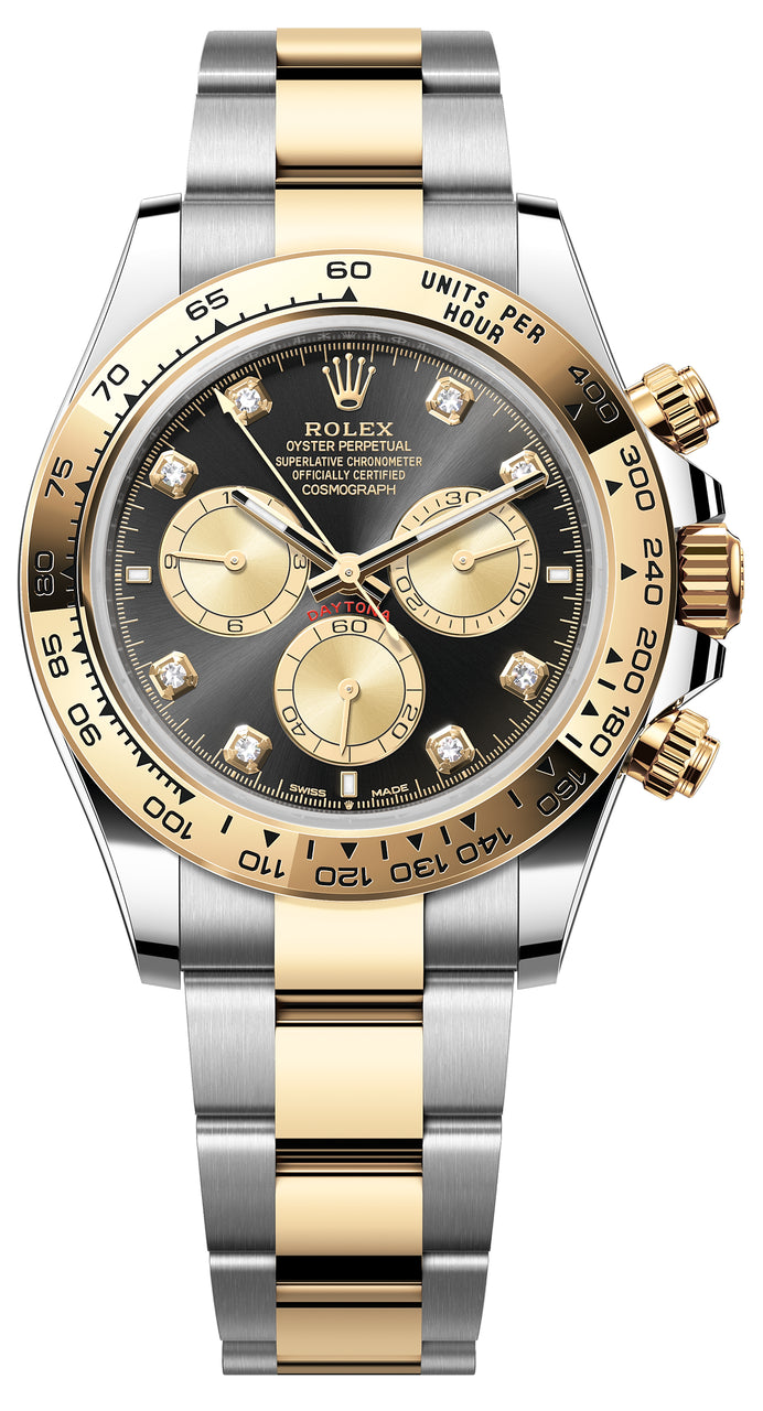 Rolex Two-Tone Daytona 126503 Black Diamond
