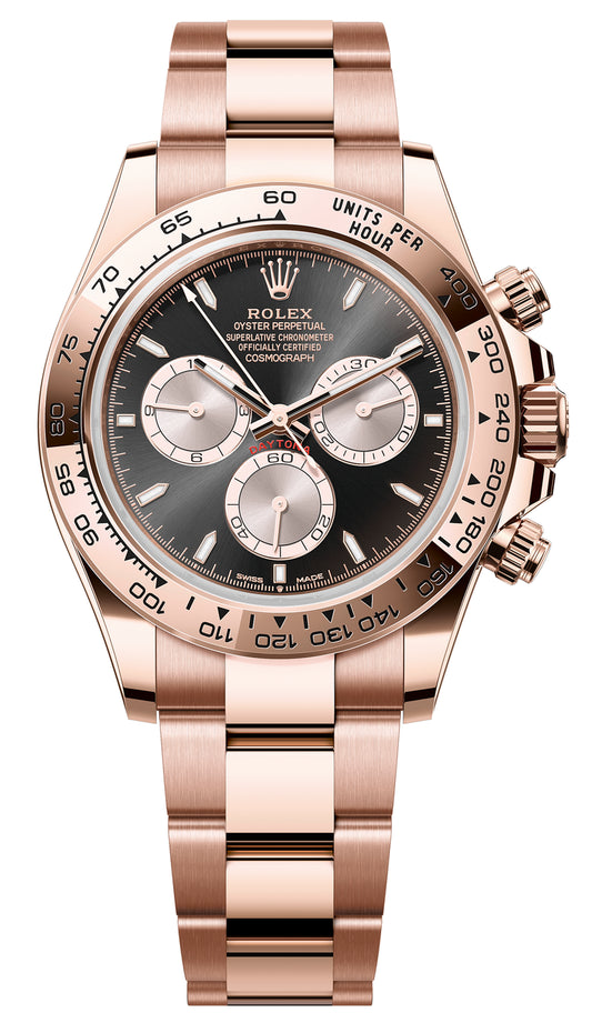 Rolex Rose Gold Daytona 126505-0001 Black and Sundust