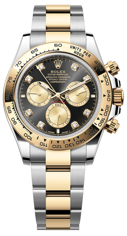 Rolex Two-Tone Daytona 126503 Black Diamond