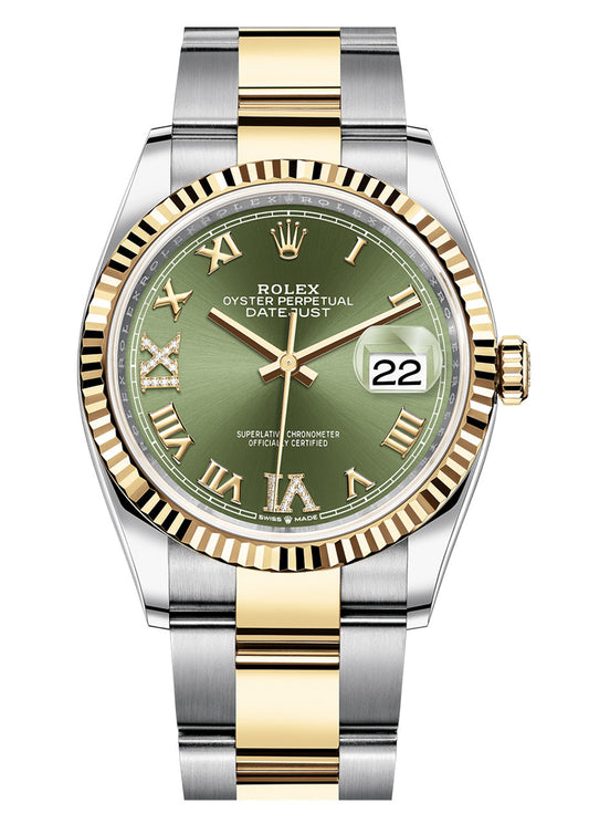 Rolex Datejust 36mm Two Tone 126233GRDO