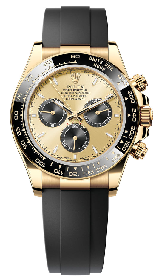 Rolex Rubber Yellow Gold Ceramic Daytona 126518ln-0012 Champagne