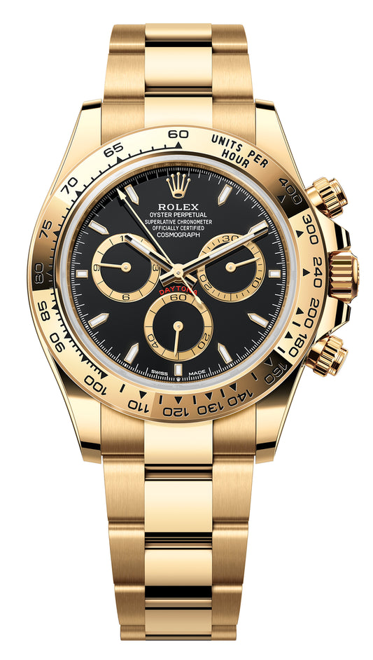 Rolex Yellow Gold Daytona 126508-0004 Black