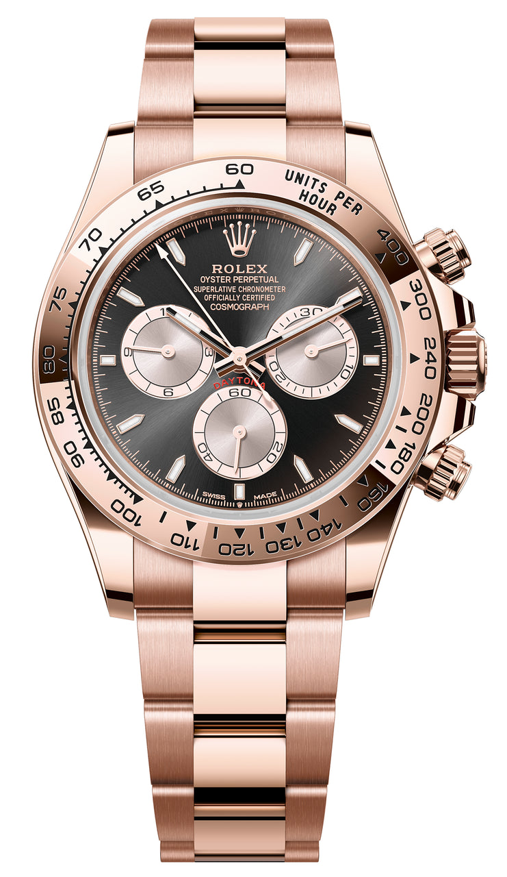 Rolex Rose Gold Daytona 126505-0001 Black and Sundust