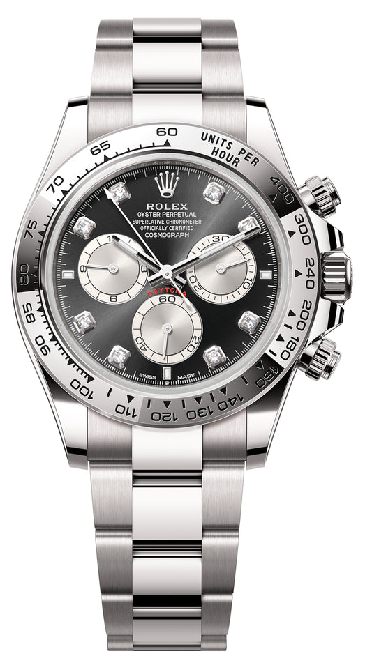 Rolex White Gold Black Diamond Daytona 126509-0002