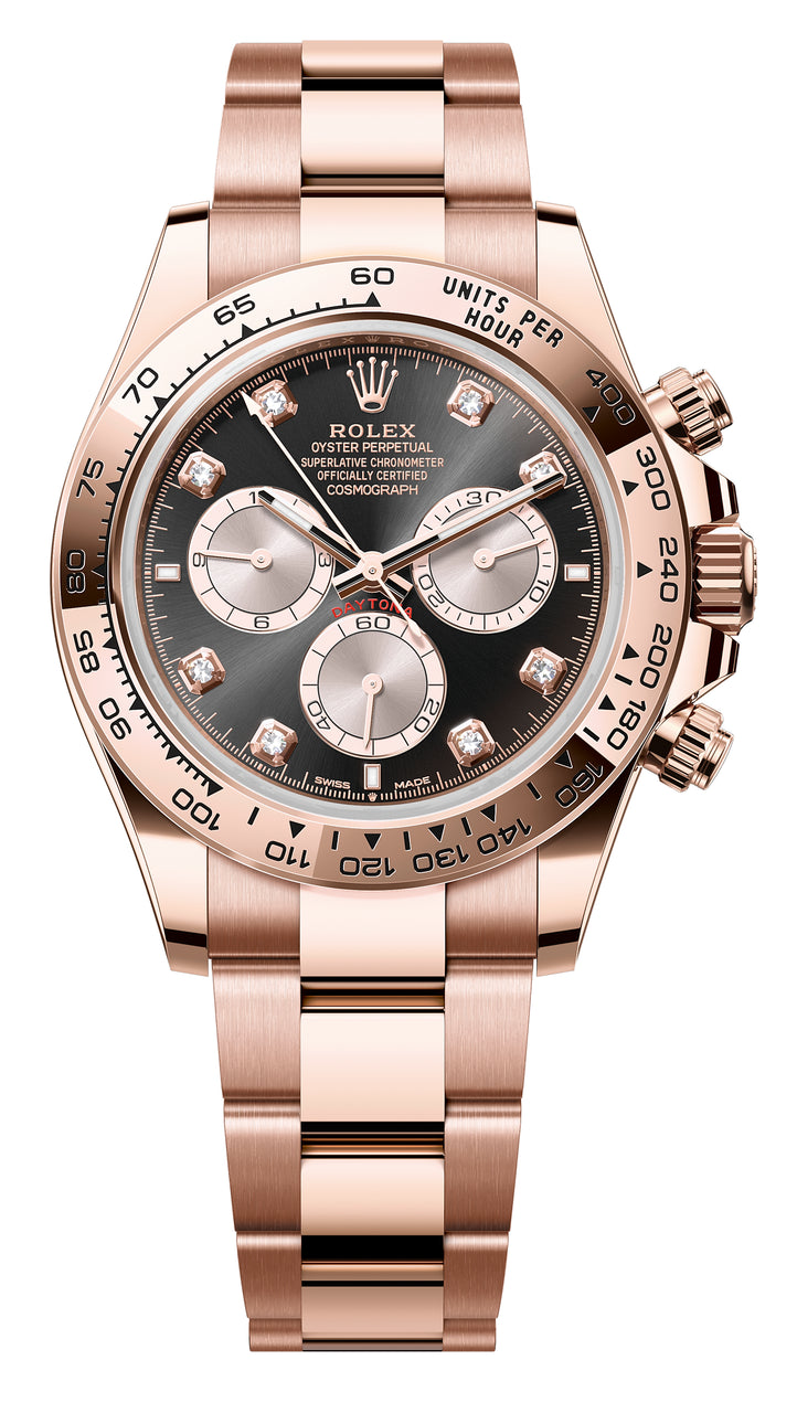 Rolex Rose Gold Daytona 126505-0002 Black Diamond