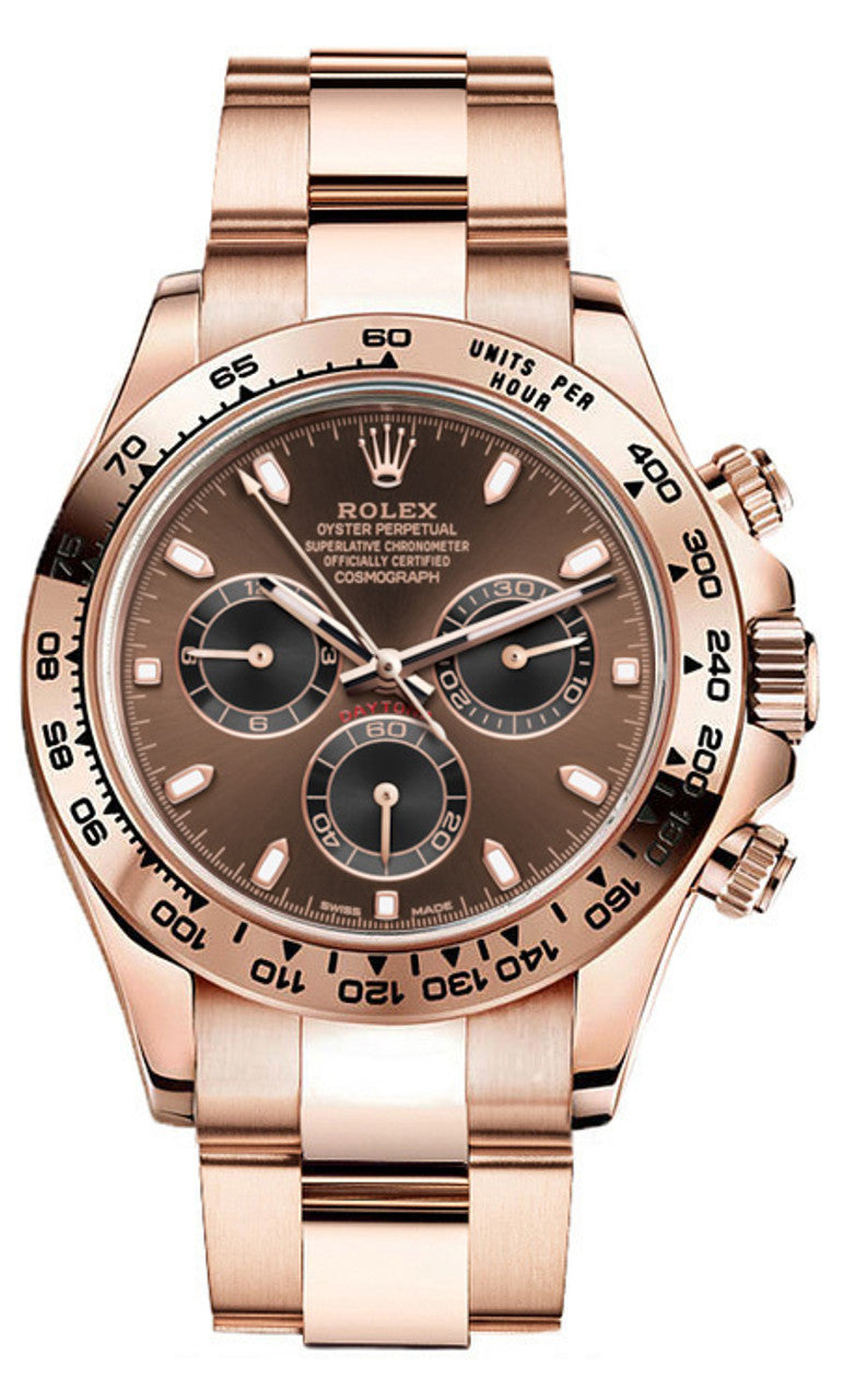 Rolex Rose Gold Daytona 116505 Chocolate