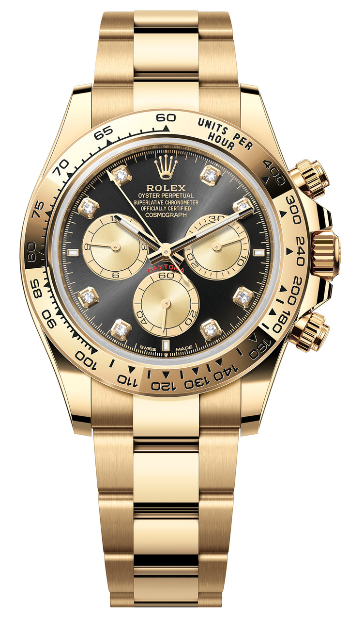 Rolex Yellow Gold Daytona 126508-0003 Black Diamond