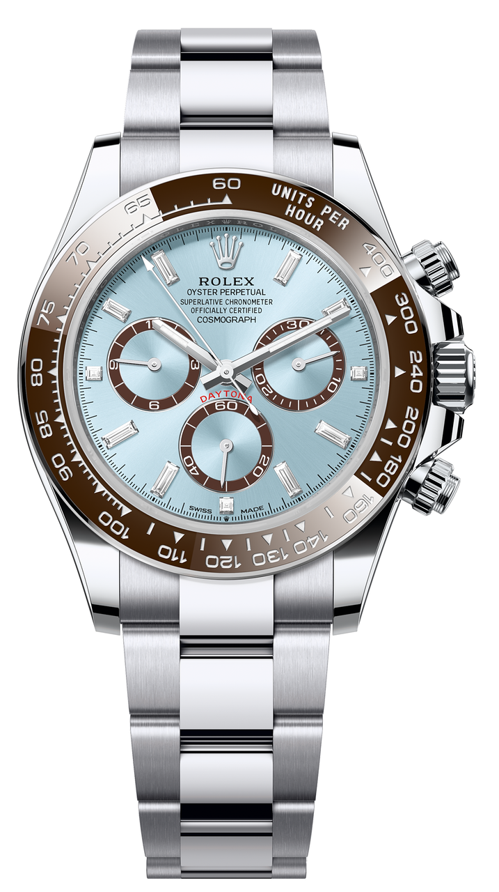 Rolex Platinum Daytona 126506 Diamond Baguette